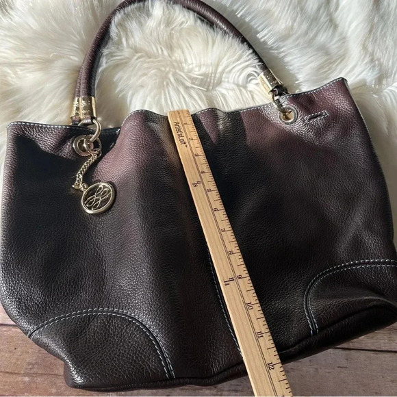 Lancel Paris Brown Leather Shoulder Bag - Picture 12 of 13